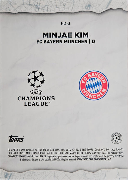 Minjae Kim /75 - Final Destination - Topps Chrome UEFA Club Competitions 24/25