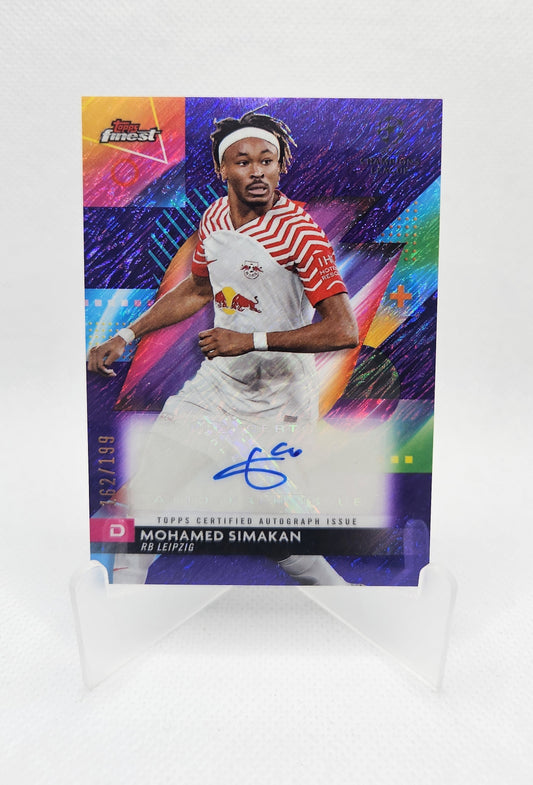 Mohamed Simakan /199 - Autógrafo original - Topps Finest UEFA Club Competitions 23/24
