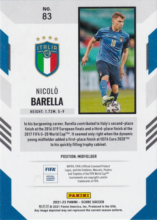 Nicolò Barella - Score Soccer 21/22