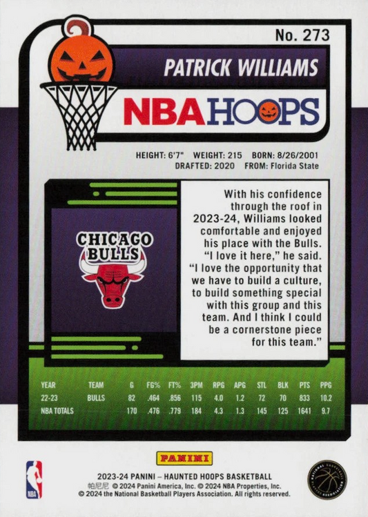 Patrick Williams - Haunted Hoops - Hoops Basketball 23/24