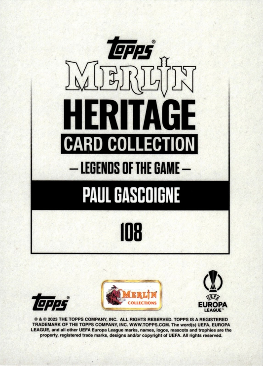 Paul Gascoigne - Legends of the game - Merlin Heritage UEFA Club Competitions 23/24
