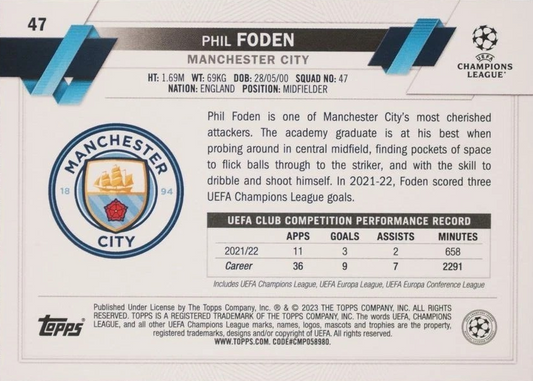 Phil Foden - Carnaval - UEFA Club Competitions 22/23