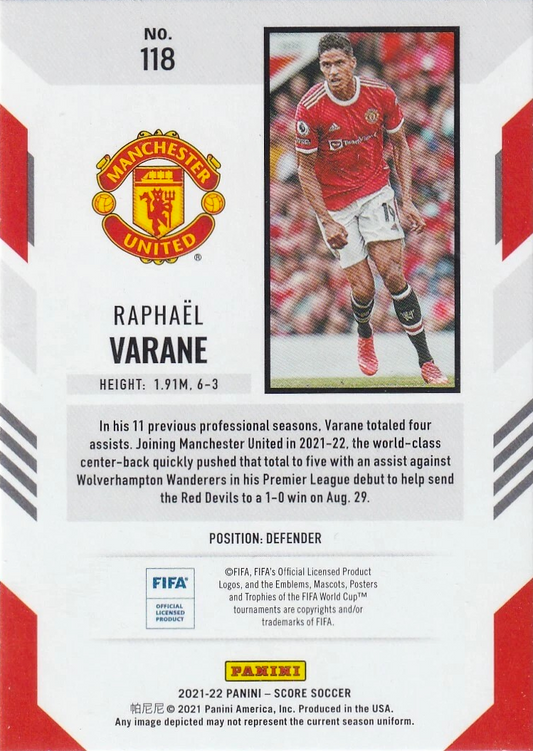 Raphaël Varane - Score Scocer 21/22