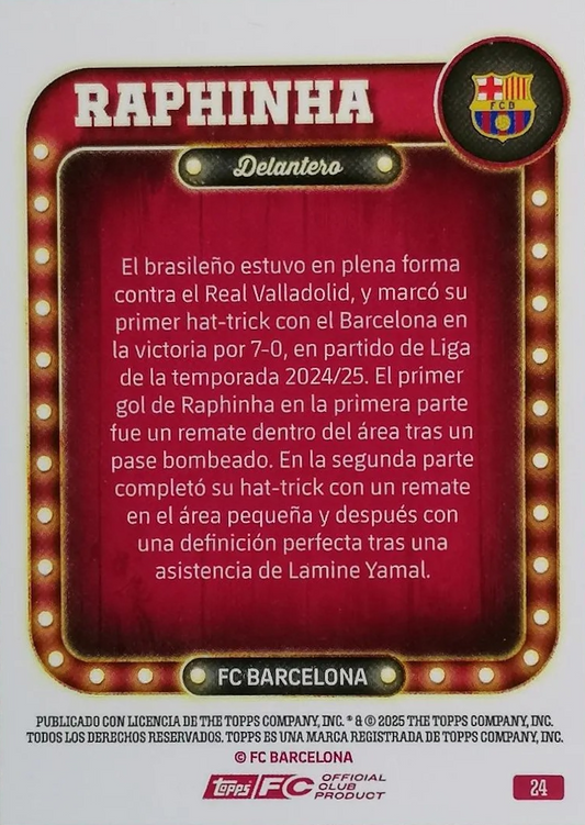 Raphinha - Name in light - Barcelona Collector Tin 25/26