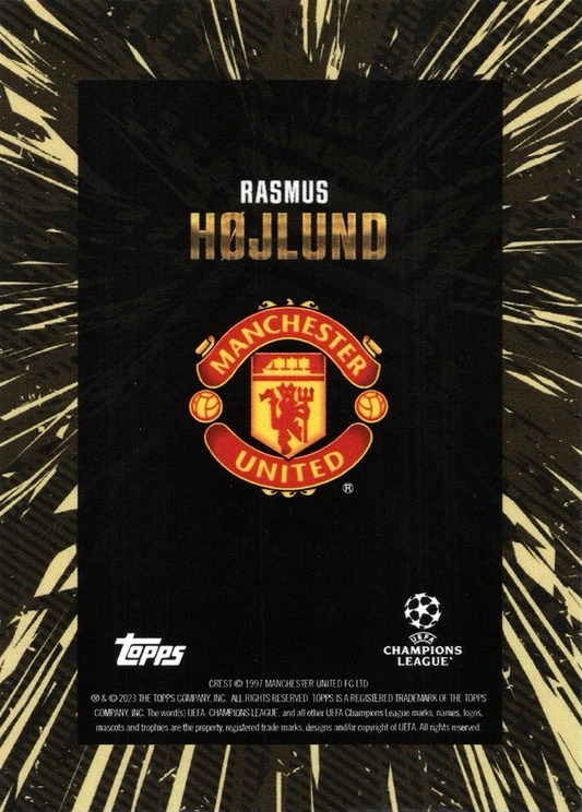 Rasmus Højlund - Topps Gold UEFA Club Competitions 23/24