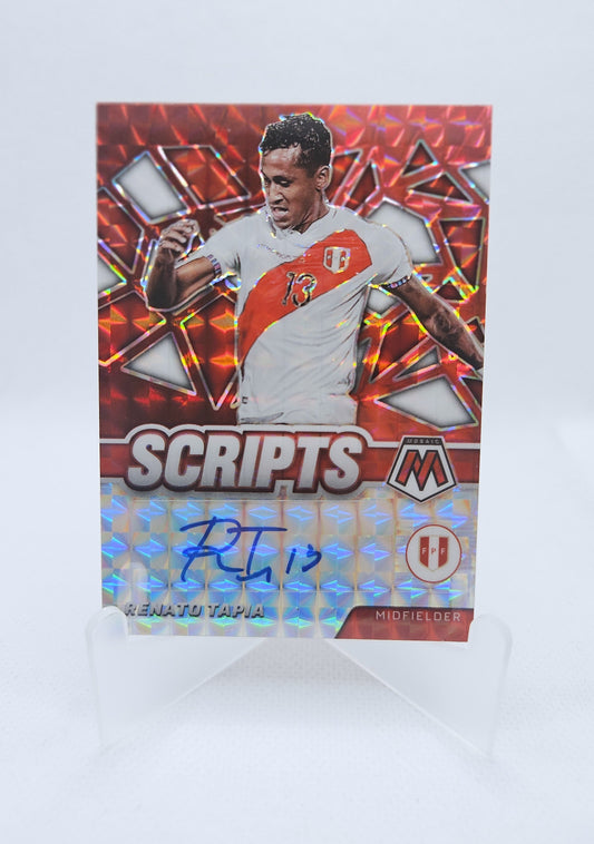 Renato Tapia - Autógrafo original - Mosaic FIFA Road to World Cup 21/22