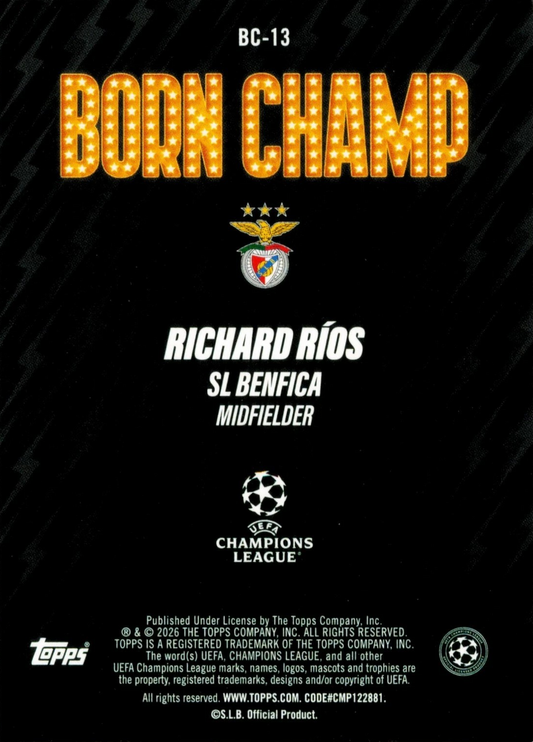 Richard Ríos - Born Champ - UEFA Club Competitions 25/26