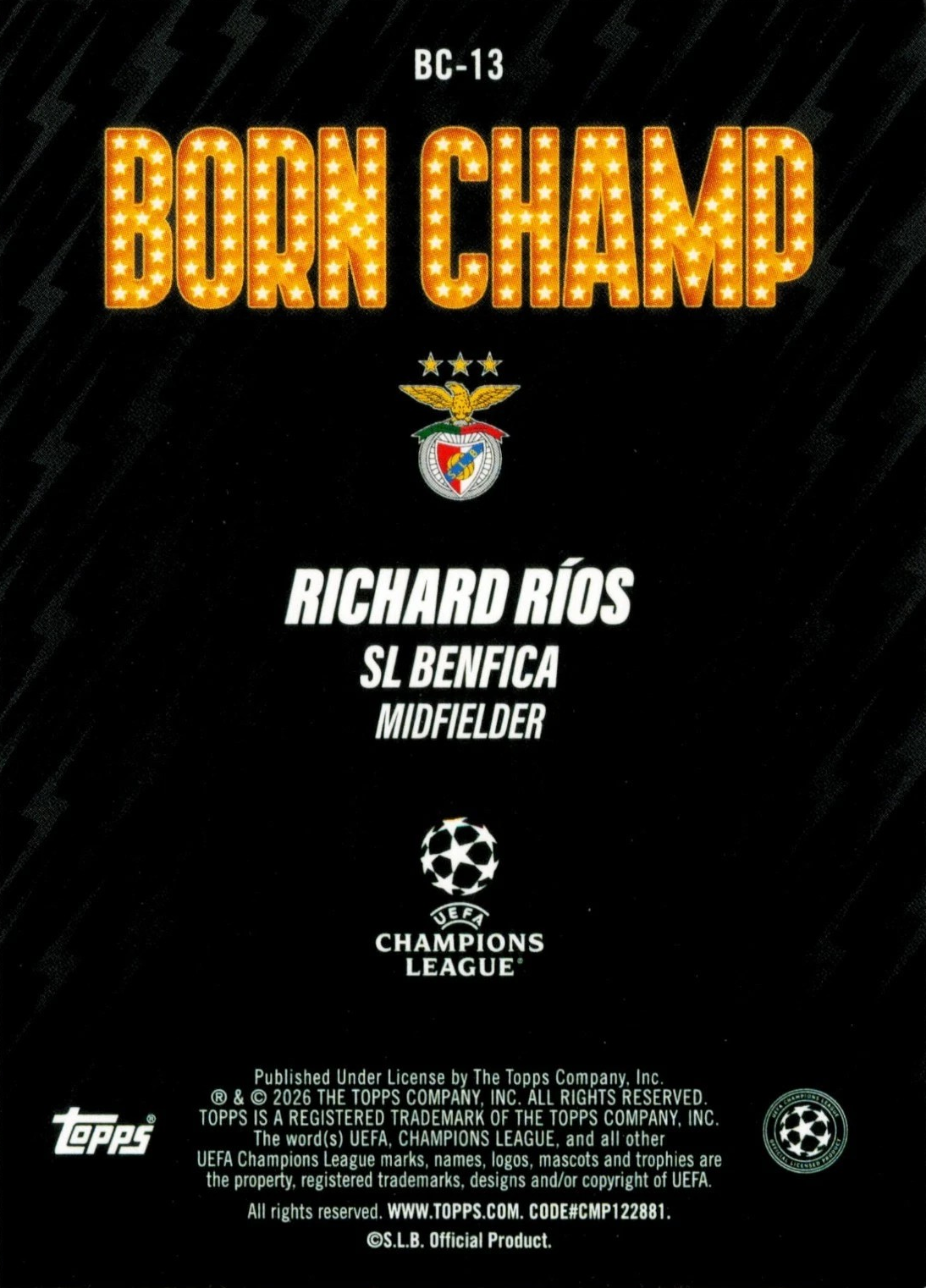 Richard Ríos - Born Champ - UEFA Club Competitions 25/26