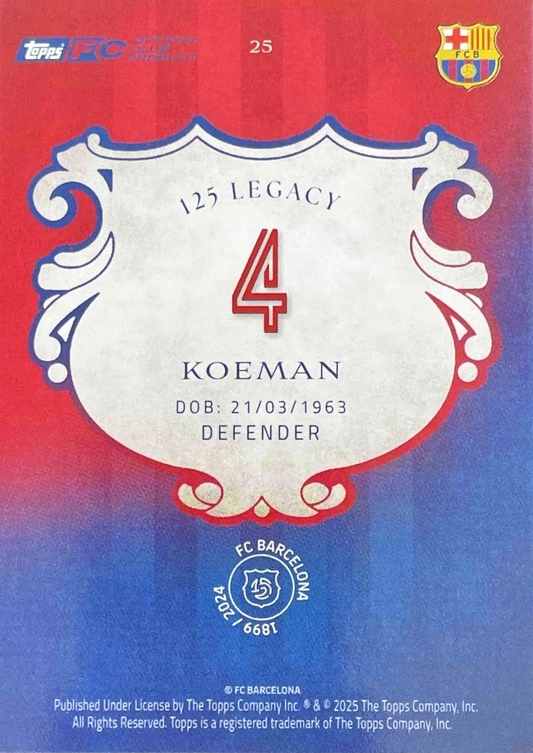 Ronald Koeman - 125 aniversario Barcelona