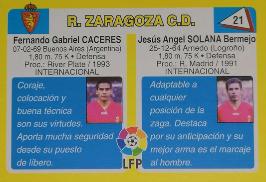 Solana y Cáceres - Fútbol Total Liga 95