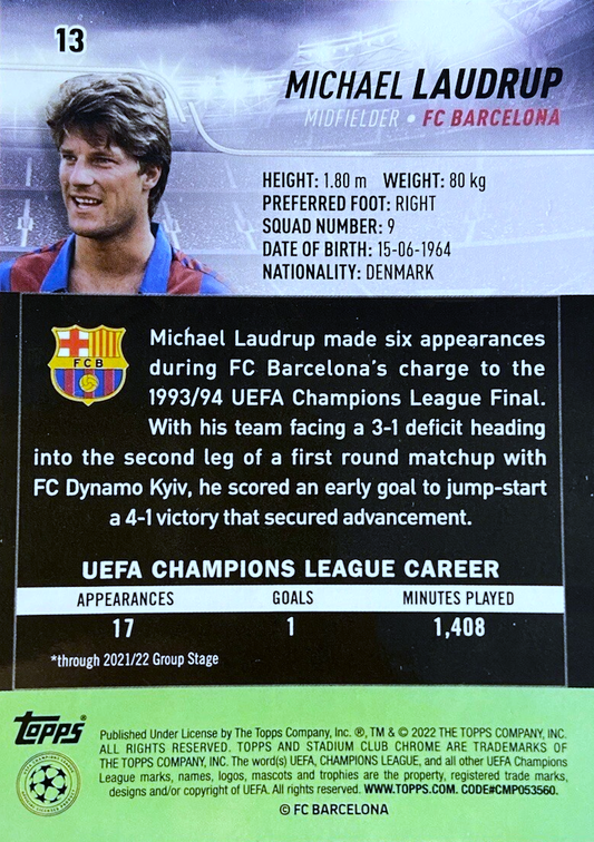 Michael Laudrup - Stadium Club Chrome UEFA Champions League 22/23