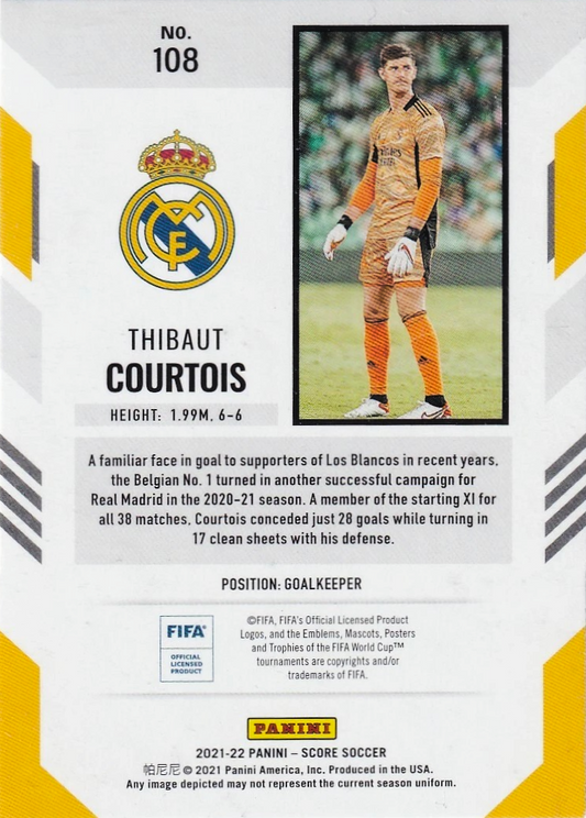 Thibaut Courtois - Score Scocer 21/22
