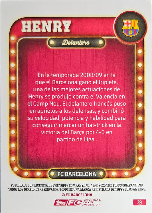 Thierry Henry - Name in light - Barcelona Collector Tin 25/26