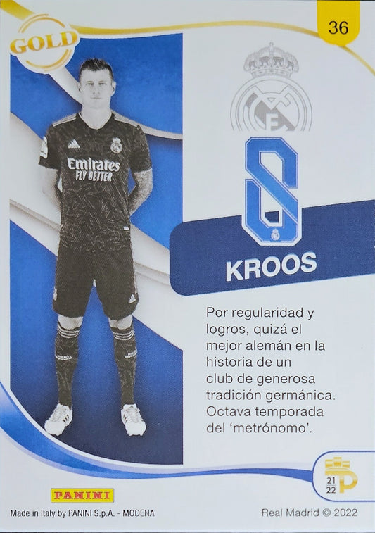 Toni Kroos - Gold - Podium Real Madrid 21/22