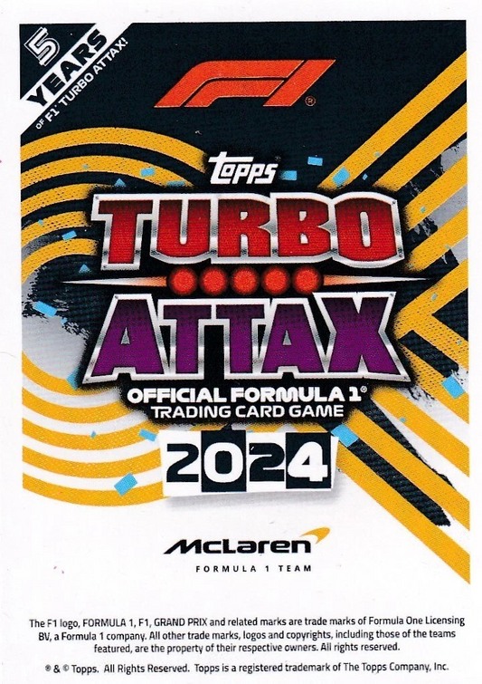 Lando Norris - Papaya - Turbo Attax Formula 1 2024