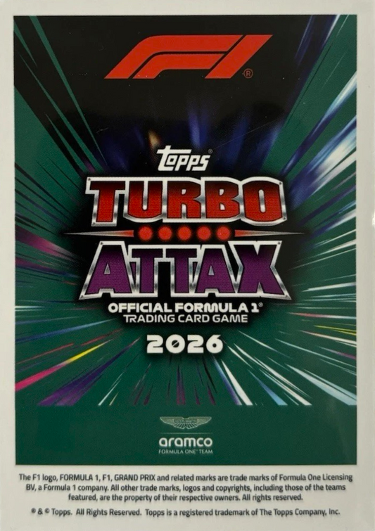 Fernando Alonso - Greats of the Grid - Turbo Attax Formula 1 2026