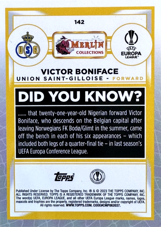 Victor Boniface (RC) - Merlin UEFA Club Competitions 22/23