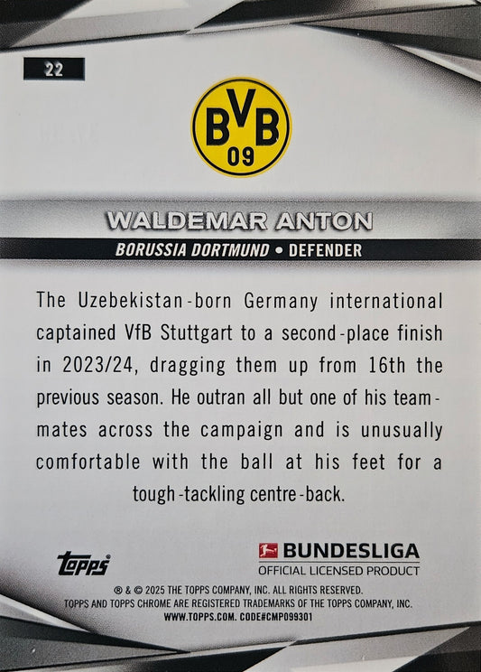 Waldemar Anton /99 - Topps Chrome Bundesliga 24/25