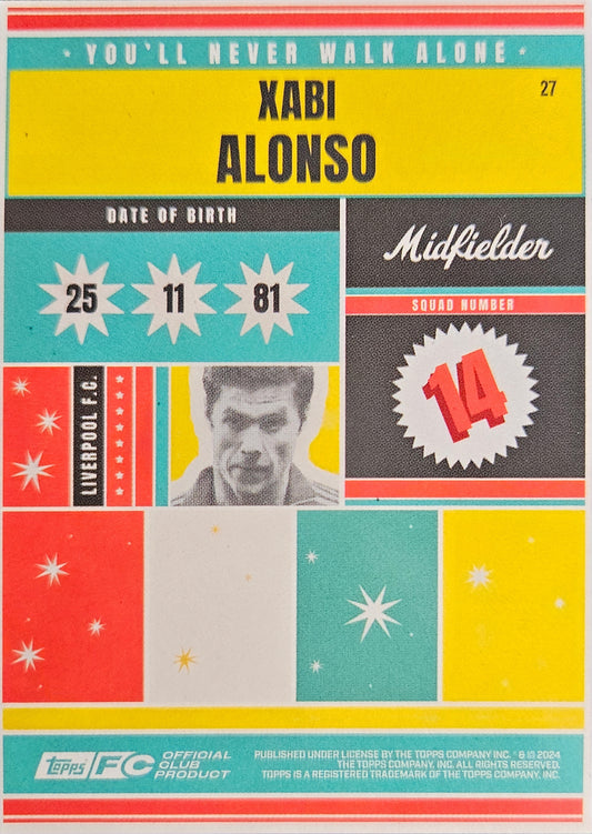 Xabi Alonso - Topps Presents - Team Set Liverpool 23/24