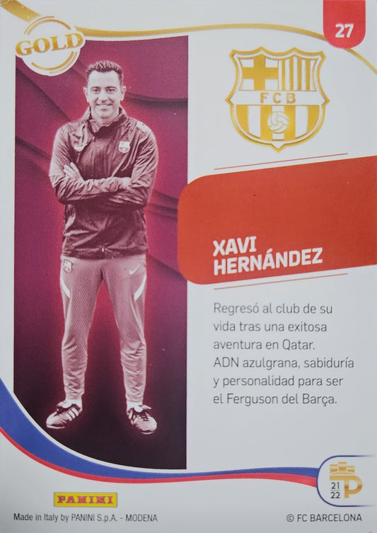 Xavi Hernández - Gold - Podium Barcelona 21/22
