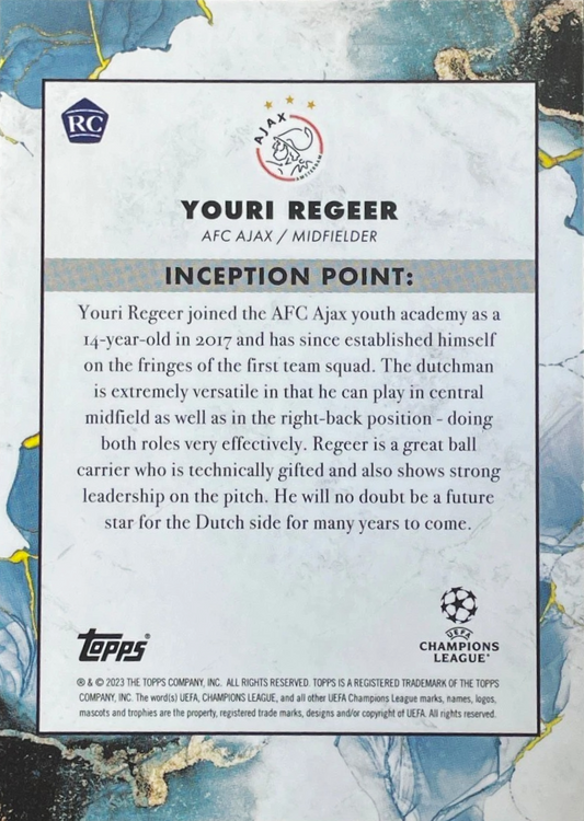 Youri Regeer (RC) - Inception UEFA Club Competitions 22/23