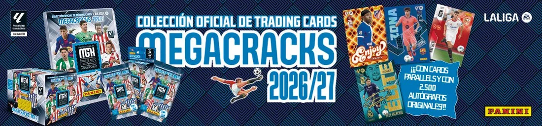 Panini Megacracks 2026/2027: guía completa + dónde comprar cartas y sobres