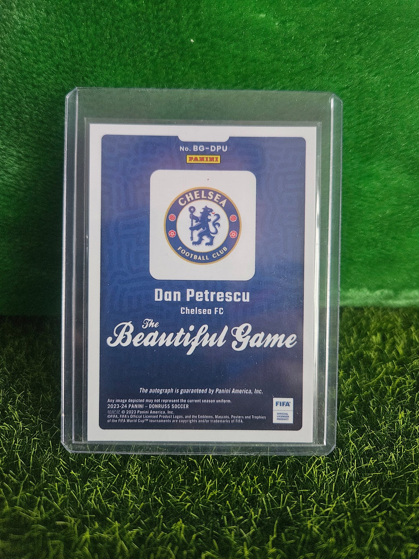 Dan Petrescu - Autógrafo Original - Donruss 23/24