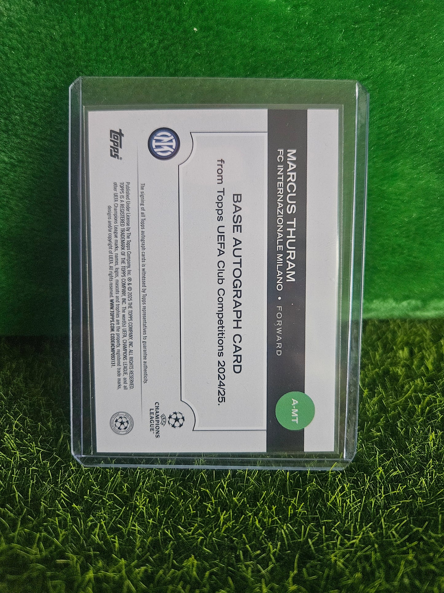 Marcus Thuram - Autógrafo Original - UEFA Club Competitions 24/25
