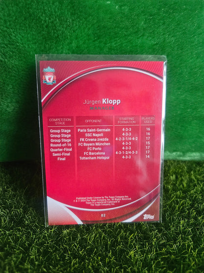 Jürgen Klopp - Heroes of Madrid - Topps Chrome Liverpool 2024