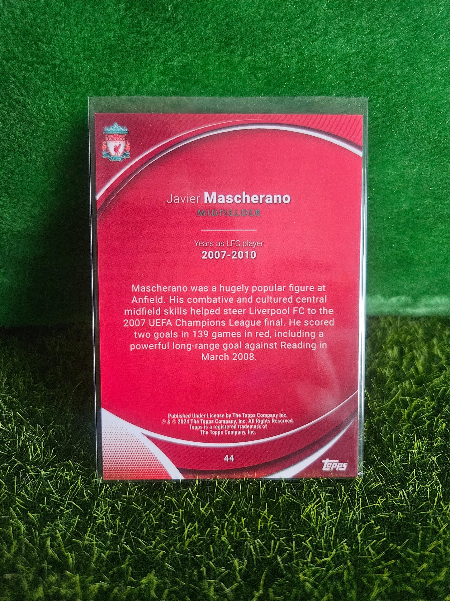 Javier Mascherano - Topps Chrome Liverpool 2024
