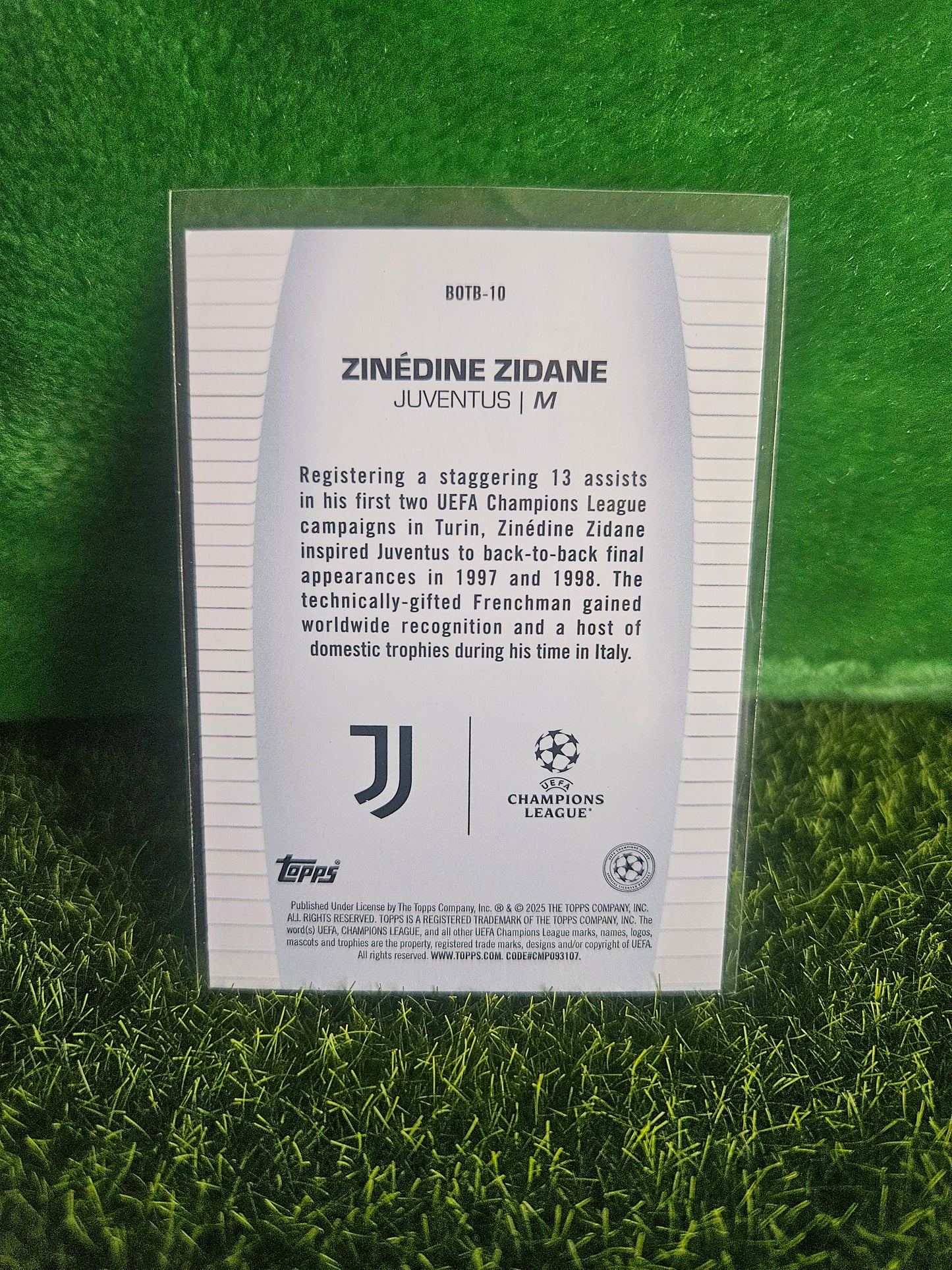 Zinedine Zidane - Best of the best - Topps 2025