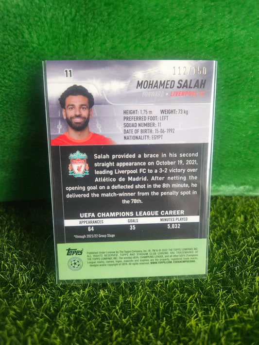 Mohamed Salah /150 - Stadium Club Chrome 2022
