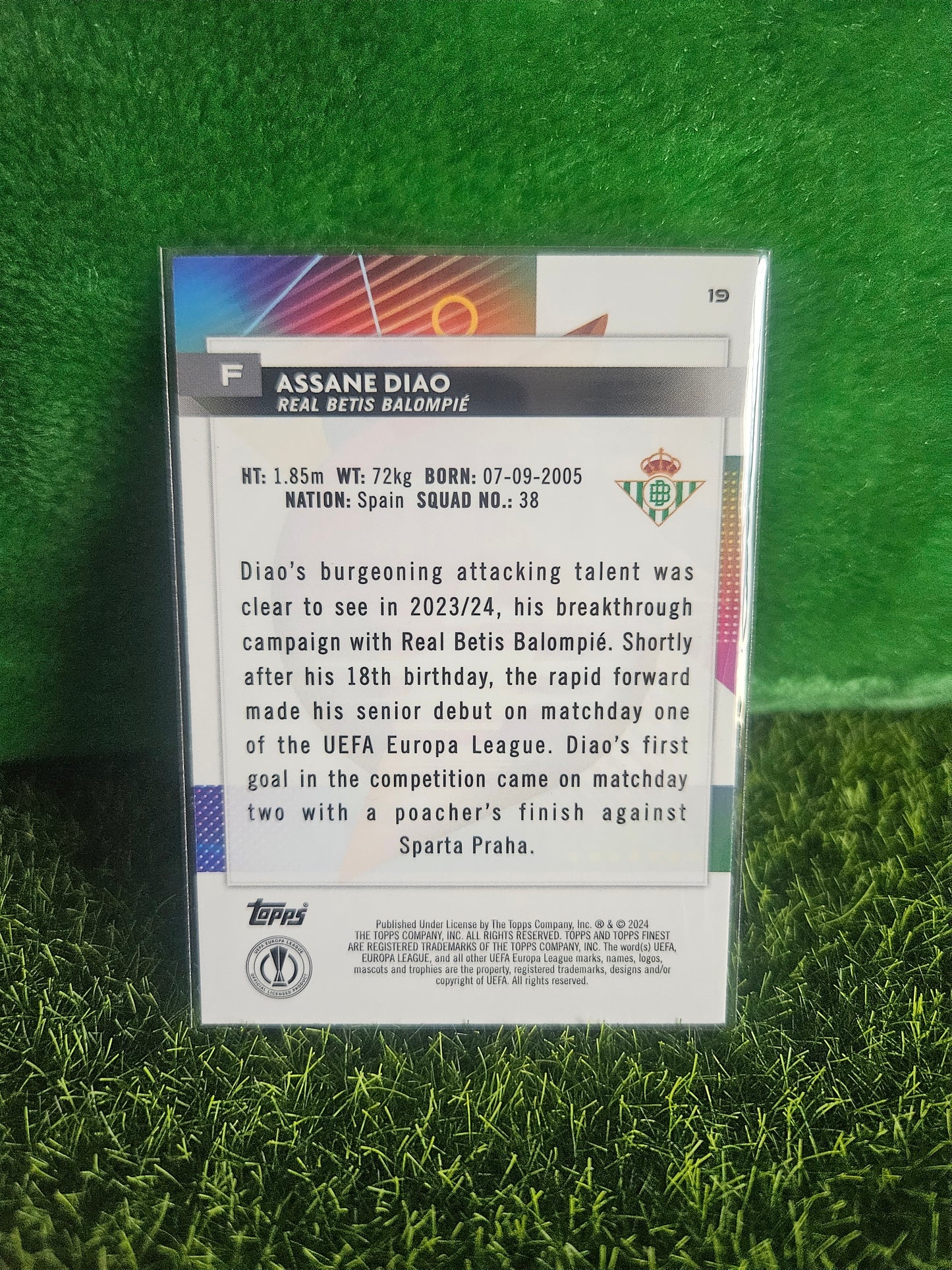 Assane Diao (RC) - Topps Finest 2024