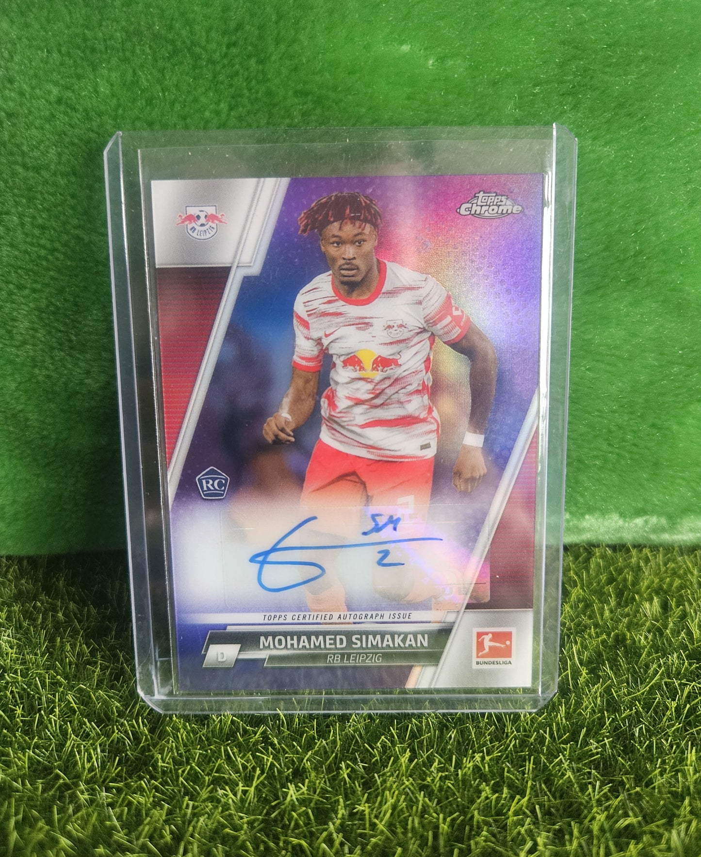 Mohamed Simakan (RC) /199 - Autógrafo original - Topps Chrome Bundesliga 2022