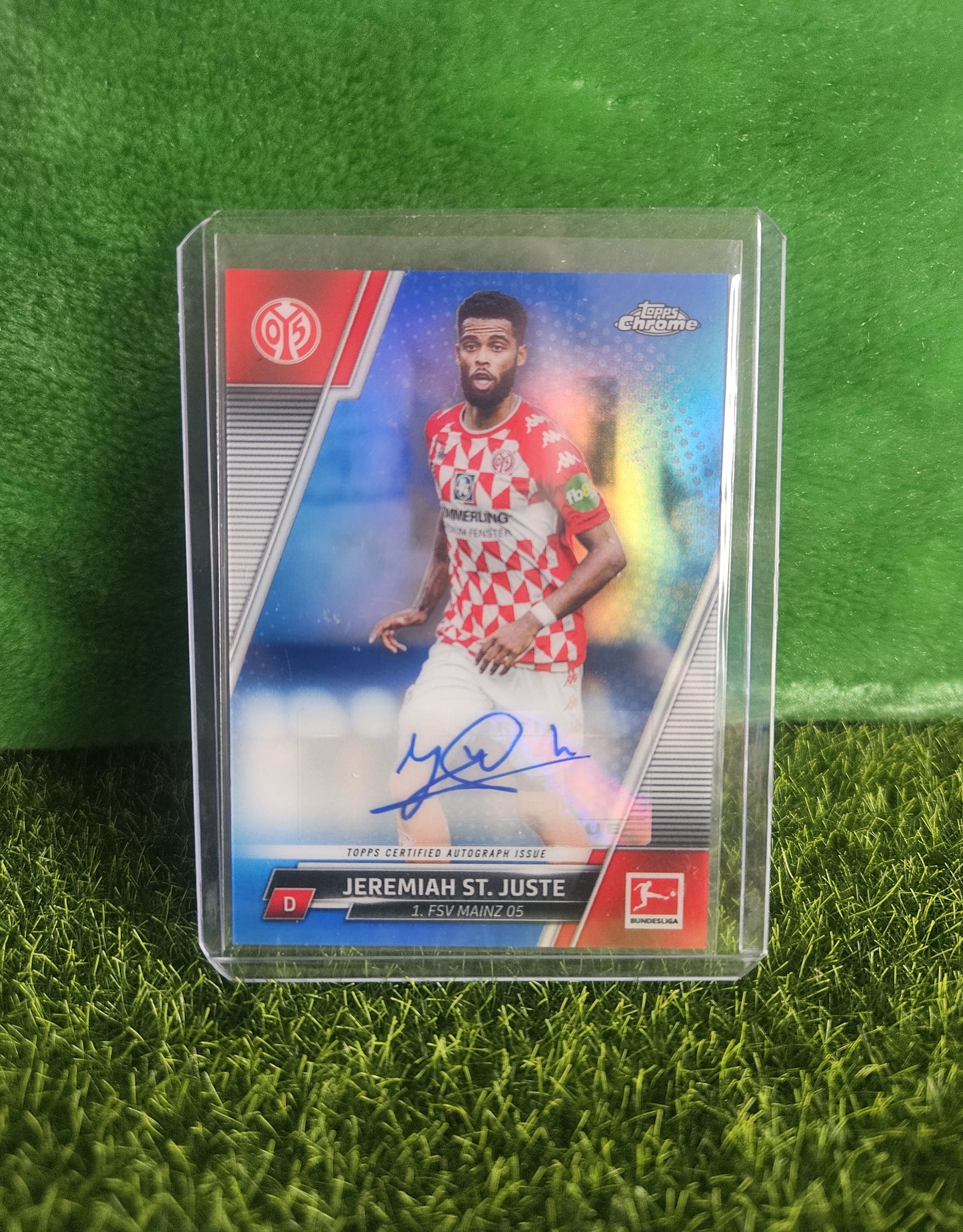 Jeremiah St. Juste /299 - Autógrafo original - Topps Chrome Bundesliga 2022