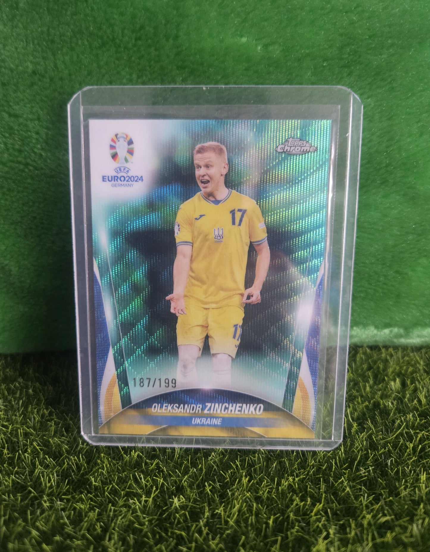 Oleksandr Zinchenko /199 - Topps Chrome Euro 2024