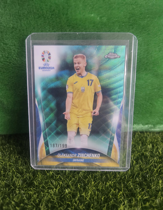 Oleksandr Zinchenko /199 - Topps Chrome Euro 2024