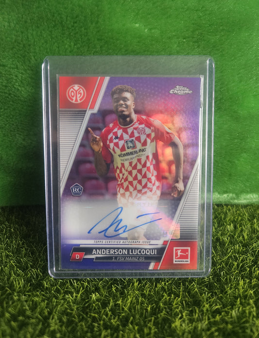 Anderson Lucoqui (RC) /199 - Autógrafo original - Topps Chrome Bundesliga 2022
