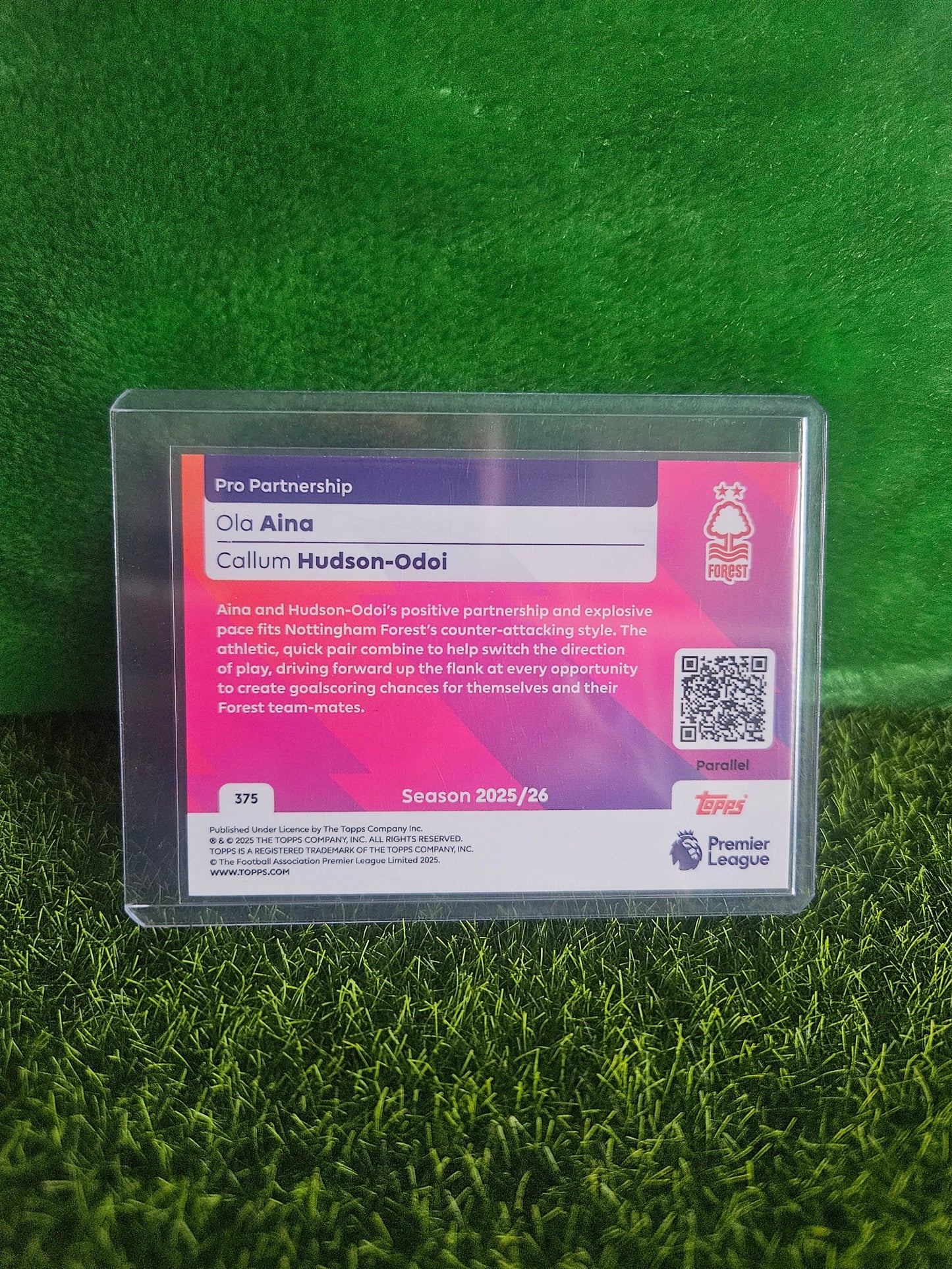 Ola Aina y Callum Hudson-Odoi /399 - Topps Premier League 2026