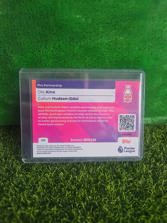 Ola Aina y Callum Hudson-Odoi /399 - Topps Premier League 2026