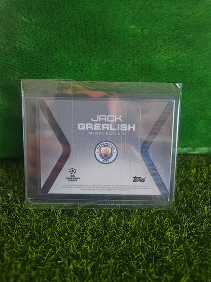 Jack Grealish /25 - Autógrafo original - Topps Grealish Platinum Curated Set