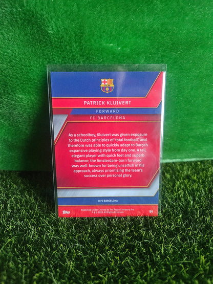 Patrick Kluivert - Leyenda - Topps Chrome Barcelona 2023