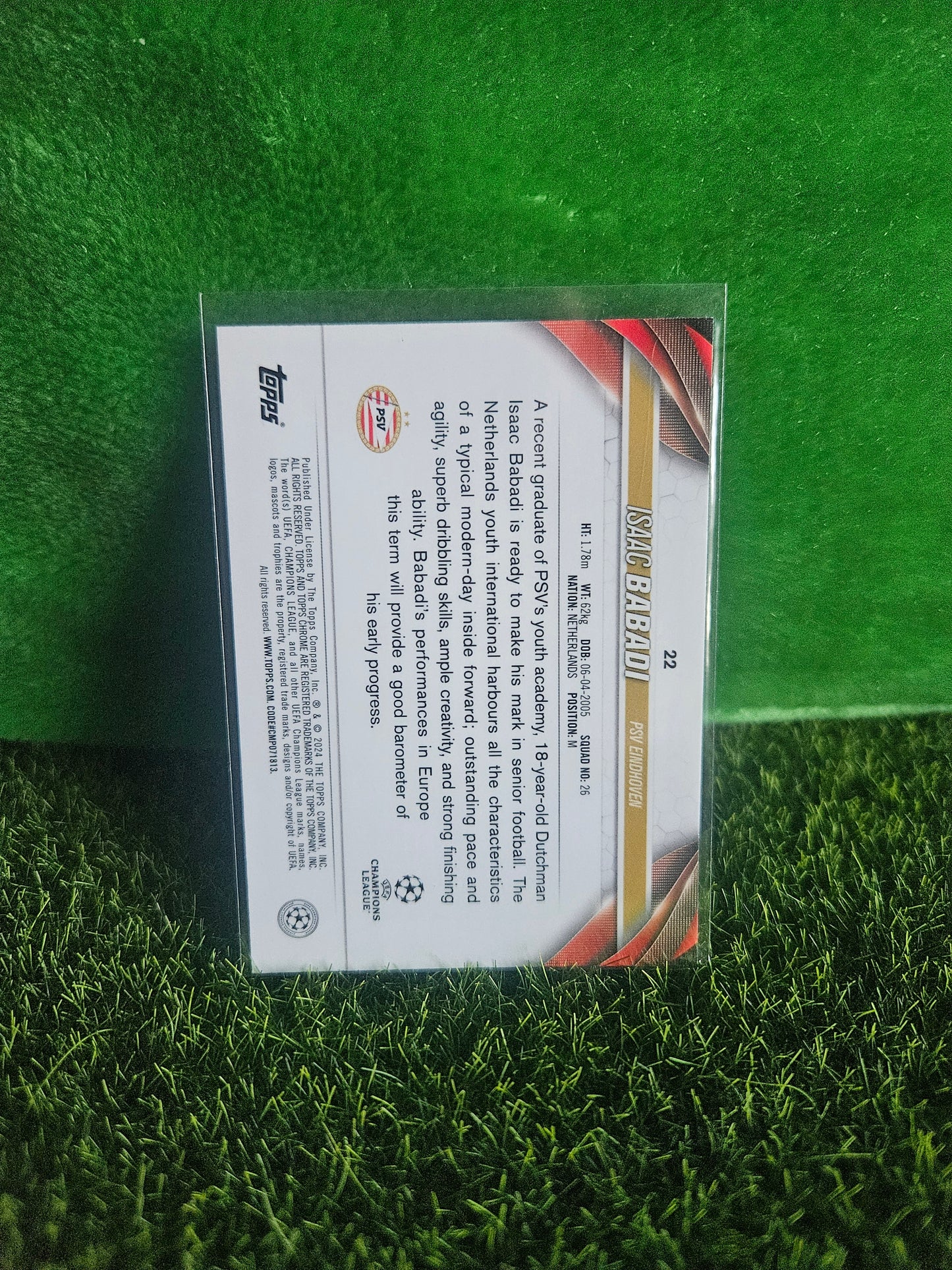 Isaac Babadi - Aqua - Topps Chrome 2024