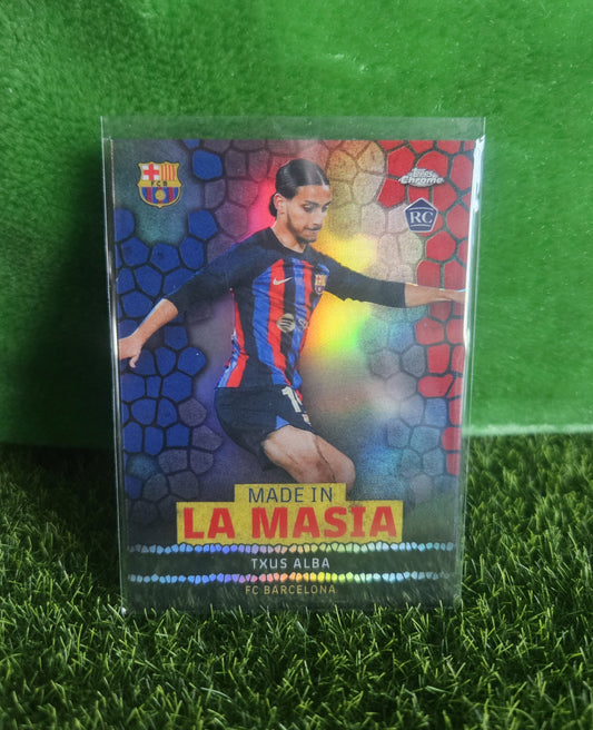 Txus Alba (RC) - Made in La Masia - Topps Chrome Barcelona 2023