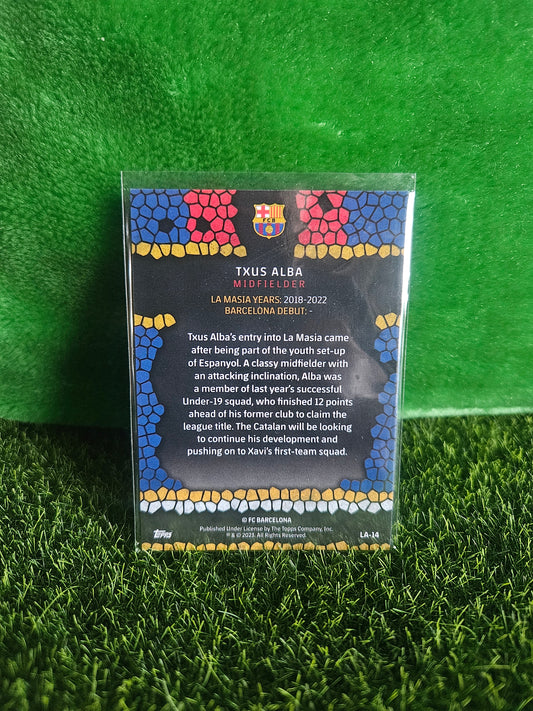 Txus Alba (RC) - Made in La Masia - Topps Chrome Barcelona 2023