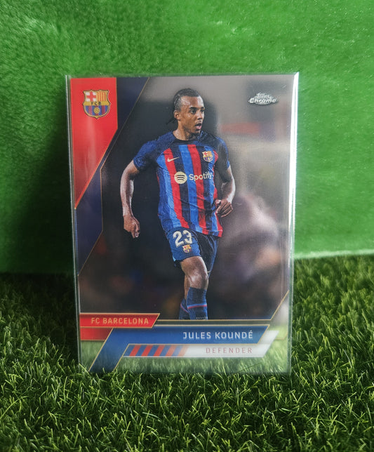 Jules Koundé - Topps Chrome Barcelona 2023