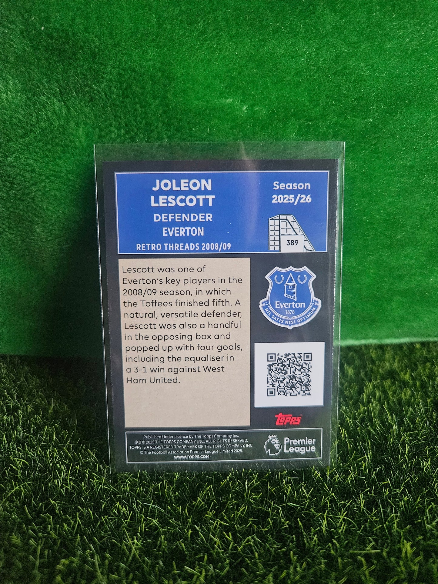 Joleon Lescott - Retro Threads - Topps Premier League 2026