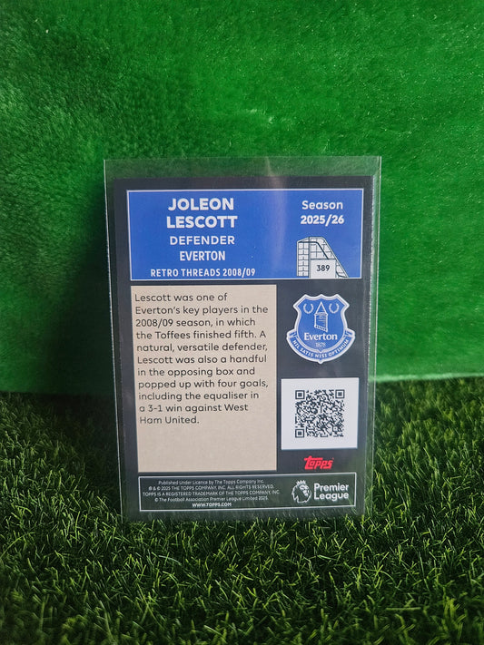 Joleon Lescott - Retro Threads - Topps Premier League 2026