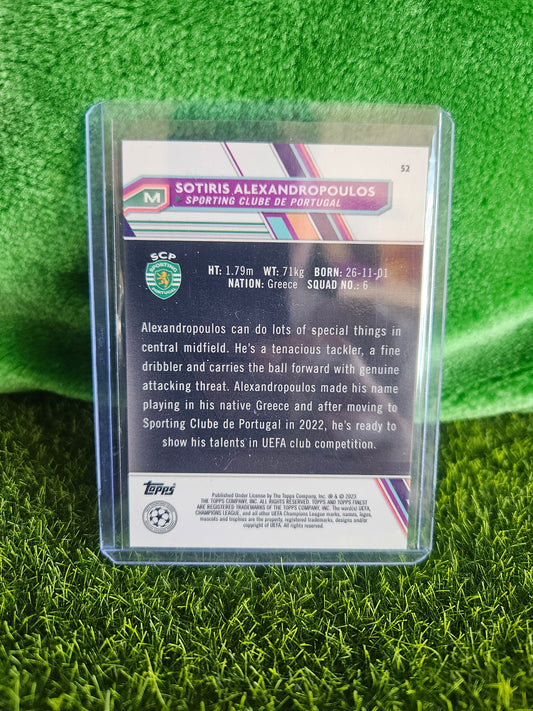 Sotiris Alexandropoulos (RC) /150 - Topps Finest 2023