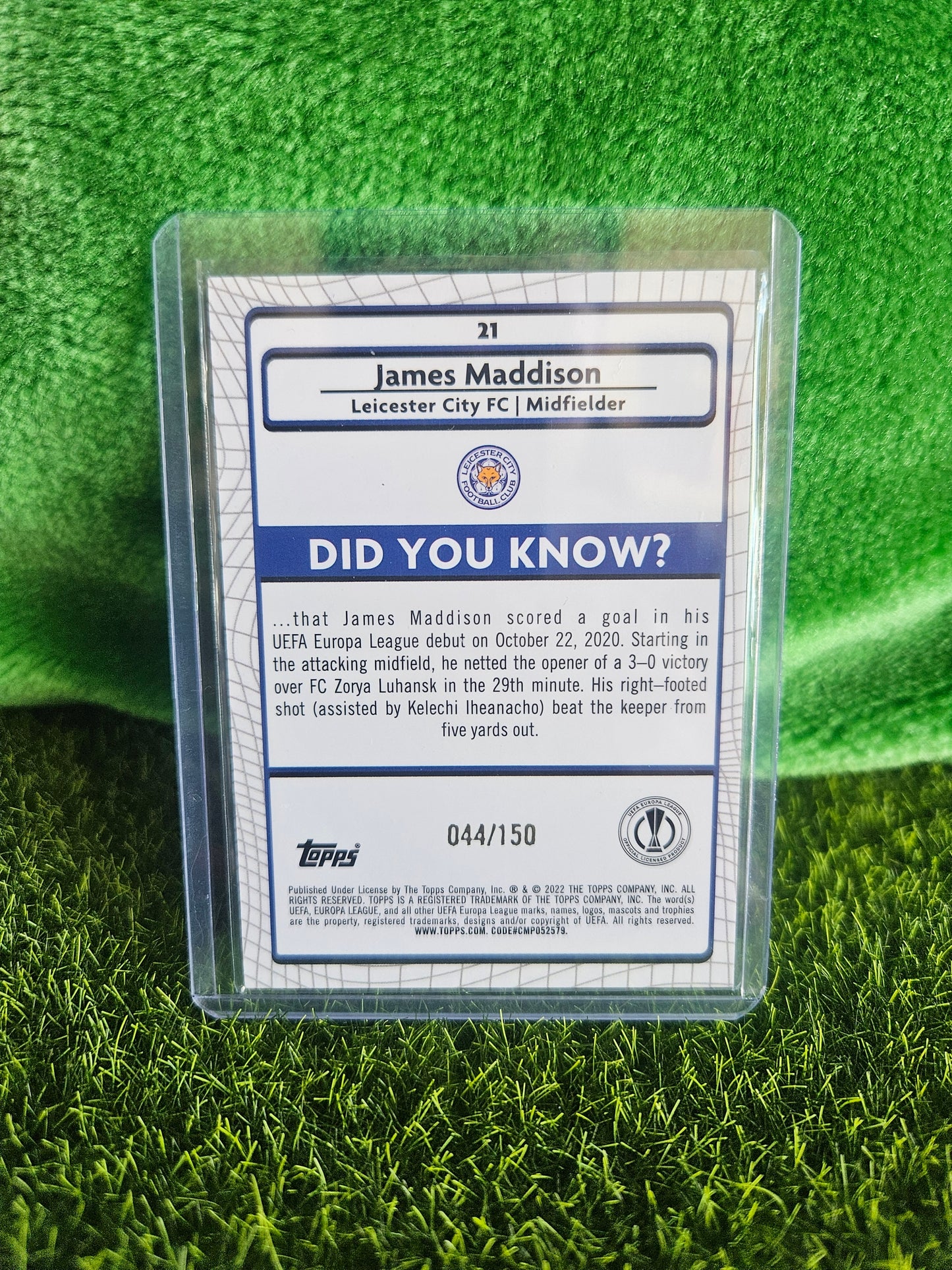 James Maddison /150 - Topps Merlín 2022